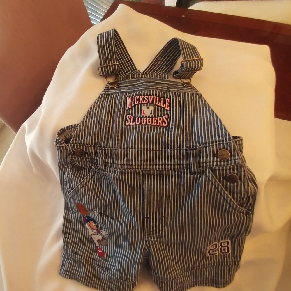 Micky slugger overalls striped